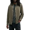 Allsaints Hawthorne Solid Stretch Cotton Button-up Shirt In Cage Brown