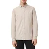 Allsaints Hawthorne Solid Stretch Cotton Button-up Shirt In Neutral