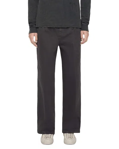 Allsaints Haydon Cotton Blend Slim Fit Chinos In Animal Print