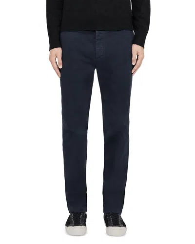 Allsaints Haydon Cotton Blend Slim Fit Chinos In Blue