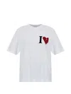 Allsaints Womens Optic White Heart Etta Heart-embroidered Cotton T-shirt Xs In White