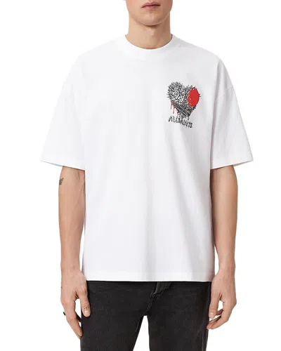 ALLSAINTS HEART GRAPHIC OVERSIZED TEE