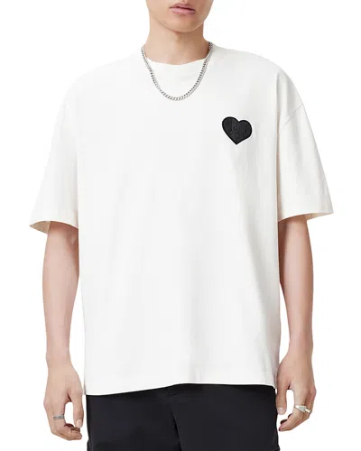 Allsaints Lover Crew Neck T-shirt In White