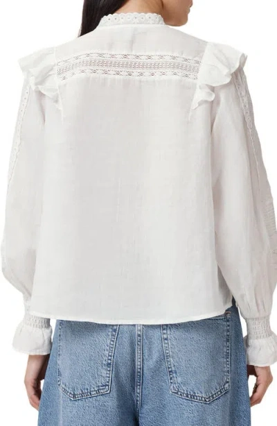 ALLSAINTS ALLSAINTS HEATHER RUFFLE TOP