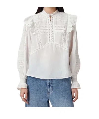 Allsaints Heather Ruffled Top In Red
