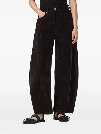 Allsaints Helena Panelled Jeans In Brown