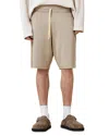 Allsaints Mens Mire Brown Helix Straight-fit Cotton-jersey Shorts