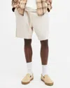 Allsaints Helix Straight Fit Sweat Shorts In Bailey Taupe