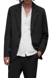 Allsaints Helm Blazer In Charcoal Marl