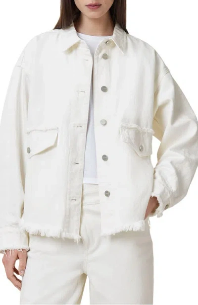 ALLSAINTS ALLSAINTS HETTIE RAW HEM DENIM SHACKET