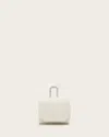 Allsaints Hex Airpod Leather Case In Birch White