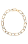 Shop Allsaints Hex Chain Collar Necklace In Two Tone
