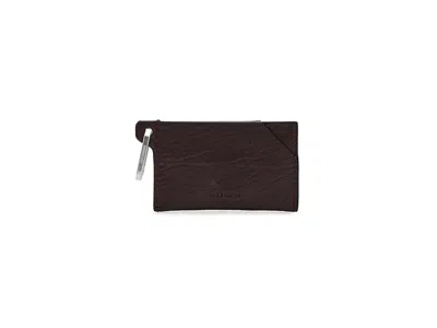 Allsaints Hex Grain Cardholder Wallet Handbags Port Red: One Size
