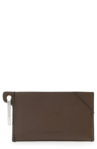 ALLSAINTS ALLSAINTS HEX LEATHER CARDHOLDER