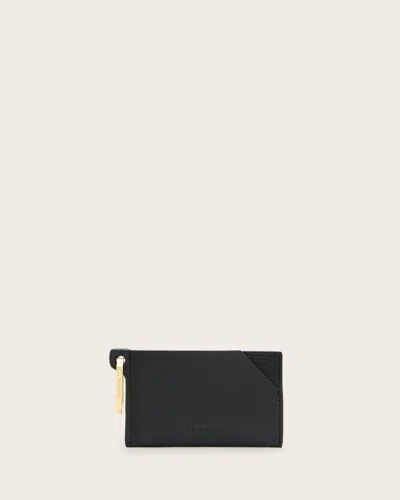 ALLSAINTS WOMEN'S COW LEATHER HEX LEATHER CARDHOLDER