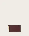 Allsaints Hex Leather Cardholder, In Red