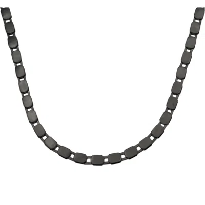 Allsaints Hex Link Collar Necklace In Black