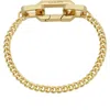 Allsaints Hexagon Link Curb Chain Bracelet In Brown