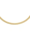 Allsaints Hexagonal Pendant Collar Necklace In Gold