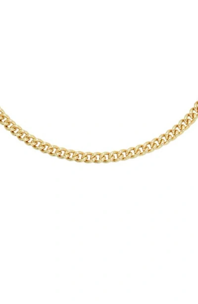 Allsaints Hexagonal Pendant Collar Necklace In Gold