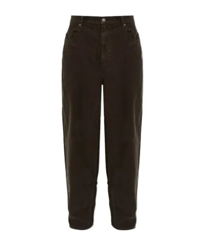 Allsaints High Rise Balloon Trousers In Blue