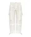 Allsaints Barbara Adjustable Cuffed Cargo Trousers In White