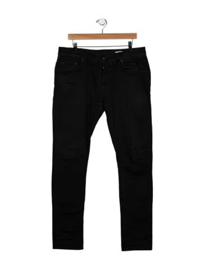 Pre-owned Allsaints High-rise Straight Leg Jeans In Black