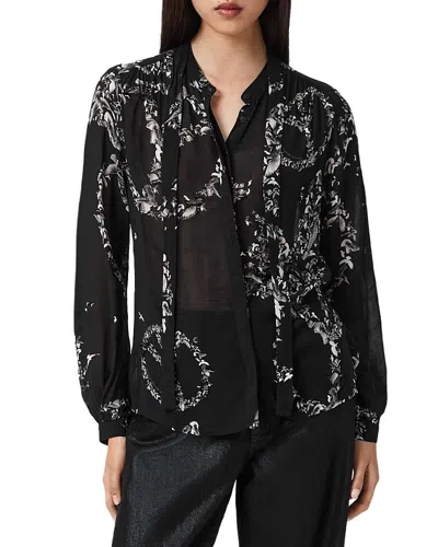 ALLSAINTS HILDA EMBELLISHED SHIRT