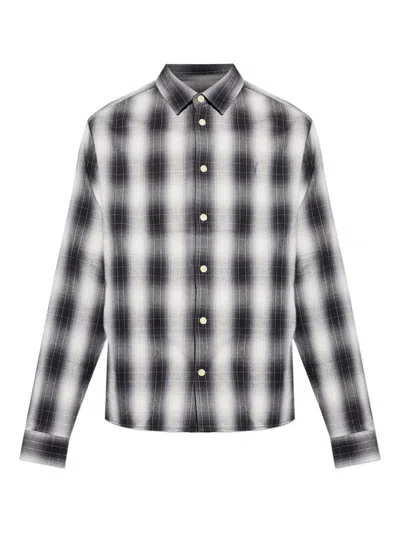 Allsaints Holborn Checked Long-sleeve Shirt In Multi