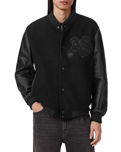 Allsaints Holloway Bomber Jacket In Black