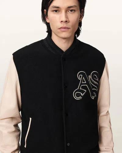 Allsaints Holloway Bomber Jacket In Black