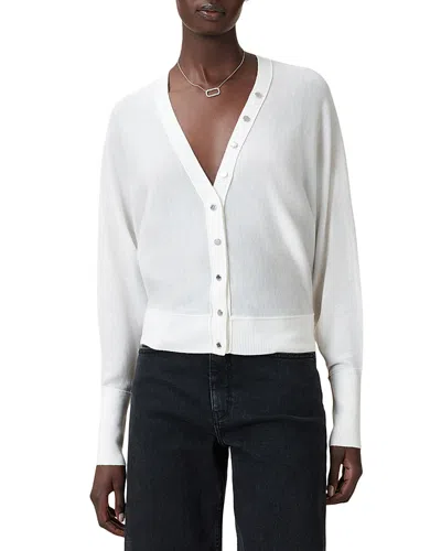 Allsaints Honor Cardigan In White