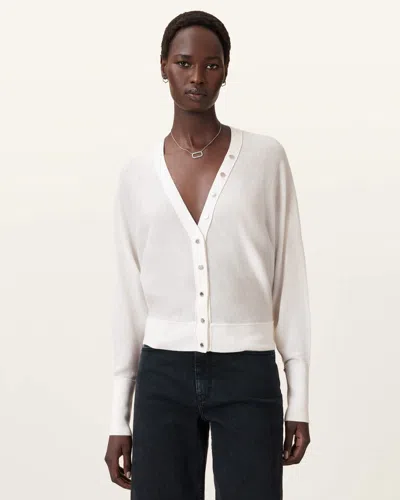 ALLSAINTS WOOL HONOR V-NECK CARDIGAN