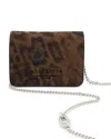Allsaints Honore Leopard Print Suede Crossbody