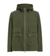 Allsaints Mens Khaki Green Morton Hooded Cotton Blend Jacket In Green