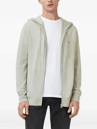 ALLSAINTS HOODED ZIP-UP SWEATER