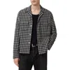Allsaints Horton Plaid Cotton Button-up Shirt In Black