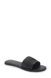 Allsaints Hoxton Single Strap Sliders In Black