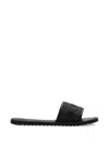 Allsaints Hoxton Single Strap Sliders In Black