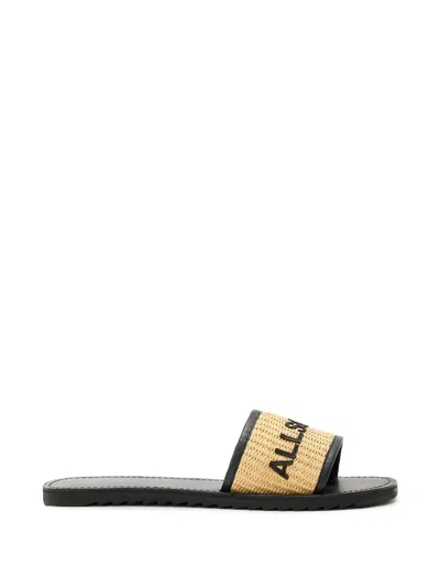 ALLSAINTS HOXTON WOVEN SLIDES
