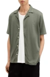 Allsaints Hudson Camp Shirt In Valley Green