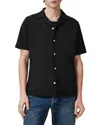 Allsaints Venice Relaxed Fit Short Sleeve Button-up Camp Shirt