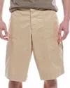 Allsaints Belt-loop Shorts In Brown