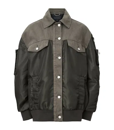 Allsaints Hybrid Verity Bomber Jacket In Multi