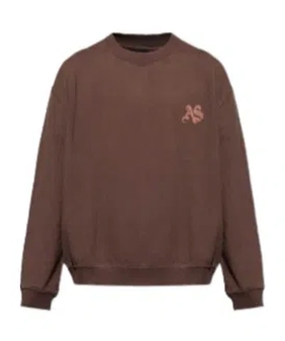 Allsaints Icon Logo Sweatshirt In Brown