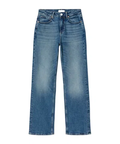 Allsaints Ida Straight Leg Denim Jeans In Blue