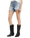 Allsaints Idaho Western Style Denim Shorts In Vintage Indigo