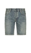 Allsaints Switch Denim Shorts In Blue