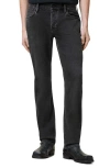 Allsaints Lenny Loose Fit Wide Leg Denim Jeans In Light Washed Black