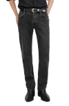 Allsaints Men's Cotton Iggy Slim Fit Denim Jeans In Light Washed Black